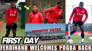 WELCOME BACK HOME! Paul Pogba First Day At Carrington! Spotted With Rio Ferdinand.