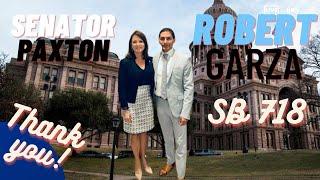 Thank You video to Robert Garza for SB 718, the "Take Time Back" bill.
