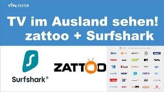 Instruction: Watch all german TV Channels abroad with Surfshark and zattoo.com