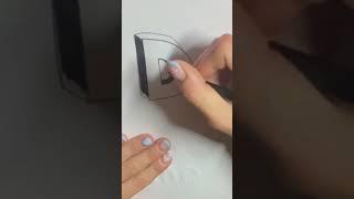 #lettera D in 3D se volete commentate con la vostra lettera  grazie #drawing #arte #shorts