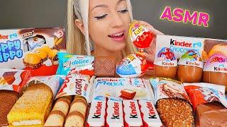 ASMR EATING CHOCOLATE KINDER PARTY, BUENO, CAKE, DESSERT, SWEET FOOD 초콜릿 디저트 (KINDER JOY) MUKBANG 먹방