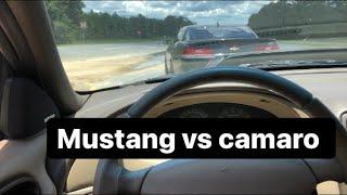 2002 Mustang GT vs 2014 Camaro SS!-how fast is a almost stock 2valve
