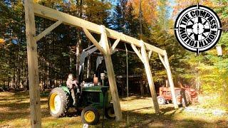 Outdoor Kitchen Part 2: Raising the timber frame walls.