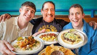 Brits try Trejos Tacos with Danny Trejo!