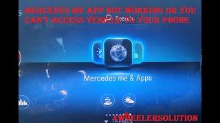 Mercedes Me app not working or you not access your vehicle in  phone mercedes benz New models