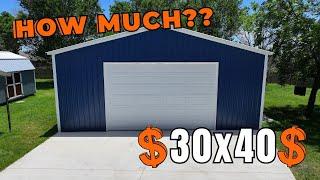 How much is a 30x40 Metal Storage with Concrete? | WolfSteel Buildings