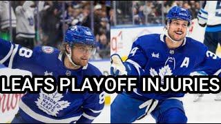 Analyzing The Maple Leafs Playoff Injuries:  Matthews, Nylander....