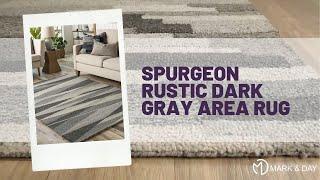 Spurgeon Rustic Dark Gray Area Rug