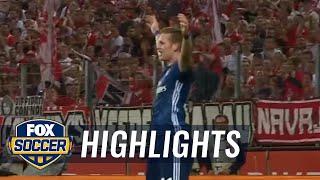 André Hahn scores opening goal for Hamburg | 2017-18 Bundesliga Highlights