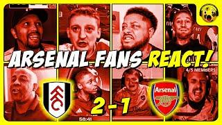 ARSENAL FANS FURIOUS REACTION TO FULHAM 2-1 ARSENAL | PREMIER LEAGUE