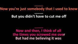 Gotye Feat. Kimbra - Somebody That I Used To Know - Duet Karaoke Instrumental Lyrics - ObsKure