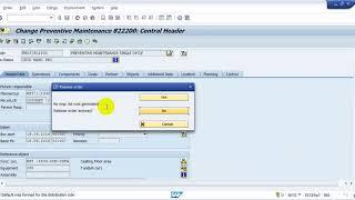 Preventive Maintenance Single Cycle process - SAP PM