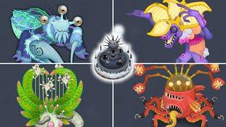 Mythical Island - All Monsters Sounds and Animations | My Singing Monsters
