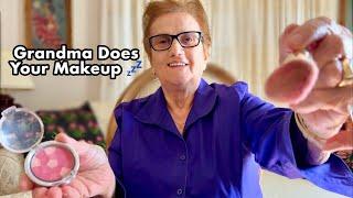 ASMR Grandma Does Your Makeup  Skincare, Layered Sounds, Positive Affirmations ️