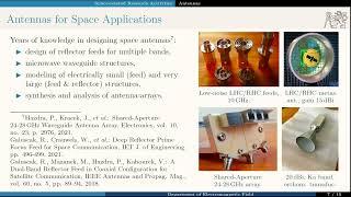 P. Pechač [FEE CTU]: Department of Electromagnetic Field – Space Related Research