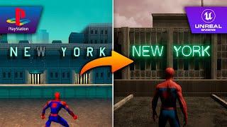I made the PS1 SPIDER-MAN (2000) REMAKE with Unreal Engine 5