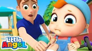 Baby John Gets a Boo Boo | Boo Boo Song | Nursery Rhyme for Kids Little Angel