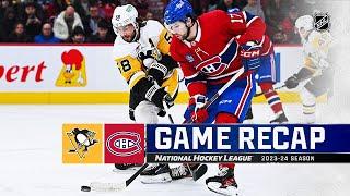 Penguins @ Canadiens 12/13 | NHL Highlights 2023