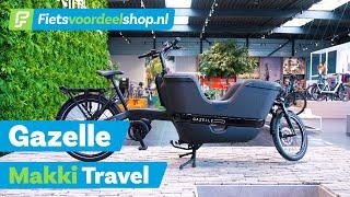 Gazelle Makki Travel - Praktische, krachtige en bijzonder veilige Elektrische Bakfiets