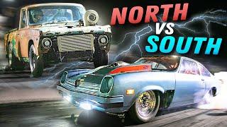 40 Cars BATTLE for $15,000! North vs South Small Tire Race!