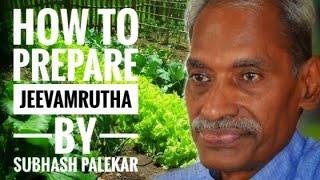 Zero Budget Natural Farming | Jeevamrutha Preparation By Subhash Palekar