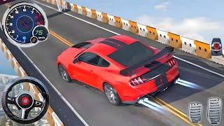 Amazing Red Car Stunts Game - Android Gameplay