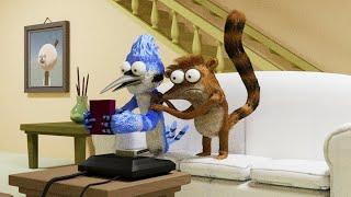 I asked AI to make a Mordecai and Rigby park commercial