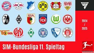 11. Spieltag SIM-Bundesliga | EA FC 25 Simulation