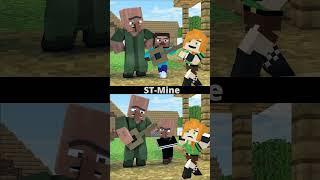 Baby Steve VS Bad Villager on a date with Alex. #shorts