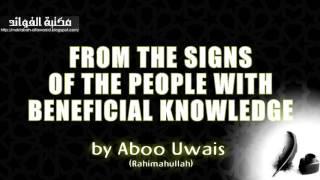 From The Signs Of The People With Beneficial Knowledge