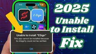 Fix Esign/Scarlet | Install IPA Files on iPhone/iPad Unable to Install Verify