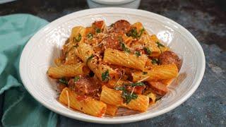 Pasta con Salchicha Italiana - Mi Cocina Rápida