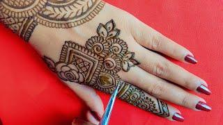 Easy mehndi designs back side |mehandi ka design | mehndi design simple | Mehndi ki design | mehndi