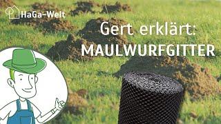 Gert erklärt  - Maulwurfgitter, Maulwurfsperre, Maulwurfschutz im Garten,