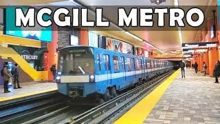 McGill Metro Station in Downtown Montreal, Canada  #montrealmetro #mcgillstation #downtownmontreal