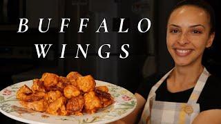 CAULIFLOWER BUFFALO WINGS (vegan, GF) // better than b-dubs 