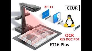 TA-0365: CZUR ET16 Plus - Book Scanner - Vintage Manuals - Review - OCR