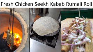 Seekh Kabab Rumali Roll- ताज़ा जूसी कबाब रोल #Shorts | Hunger Killer