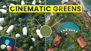 How To Colour Grade Cinematic Greens // DaVinci Resolve 18