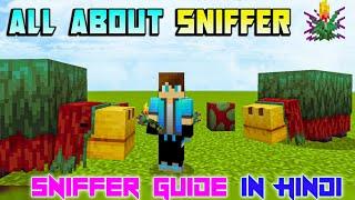 All About Sniffer In Hindi | Minecraft 1.20 Sniffer Guide | Torch Flower & Pitcher Plant