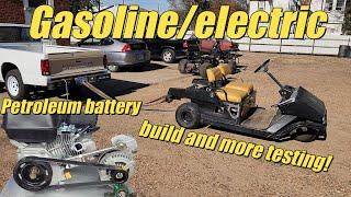 S4 E38. We build a custom throttle and road test the gasoline / electric hybrid petroleum battery