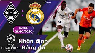 Monchengladbach vs Real Madrid 03h00 ngày 28/10 - Champions League 2020/2021