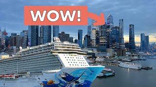 I cruised INTO NEW YORK city on a HUGE cruise ship  