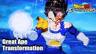 (First Look) NEW Great Ape Vegeta TRANSFORMATION - Dragon Ball Sparking Zero 12 Mins Demo Gameplay