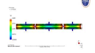 Welding Line from Mold flow Analysis for Plastic Injection Molding