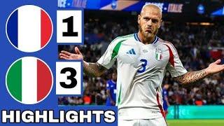 France VS Italy (1-3) | Nation League Highlights All Goals Full Match HD 2024