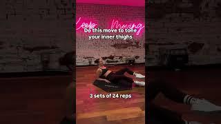 Do this move to tone your inner thighs #dancefitness  #lowerbodyworkout  #danceworkouts #shorts