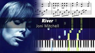 Joni Mitchell - River - Accurate Piano Tutorial with Sheet Music