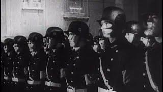 SS swear allegience to Hitler at the Feldherrnhalle in Munich, Germany.