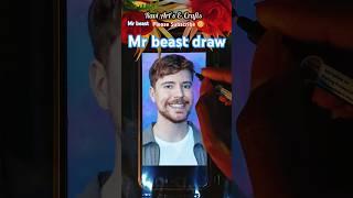 @MrBeast draw on plastic polythene #shorts #mrbeast #art #trending #ytshorts #new #craft